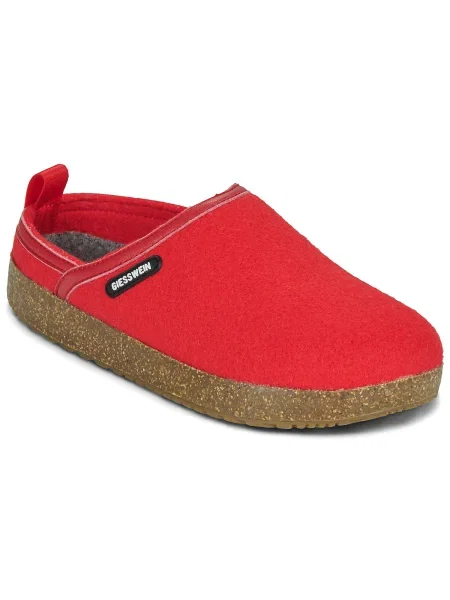 Pantofi Giesswein de lână roșu