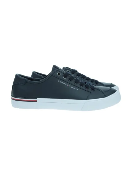 Sneakerși Tommy Hilfiger din piele negru