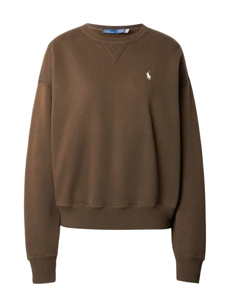 Hanorac din fleece Polo Ralph Lauren din fleece maro
