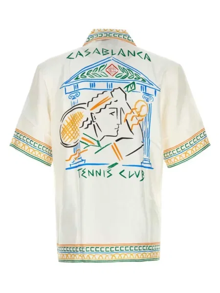 Raštuota marškiniai Casablanca balta