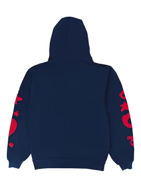Hoodie Sp5der μπλε