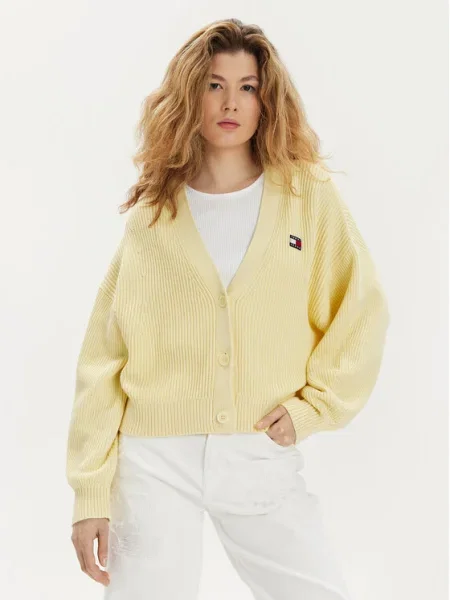 Tommy Jeans Cardigan Essential galben