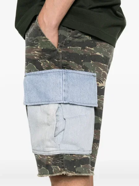 Pantaloni scurți din denim Gallery Dept. verde