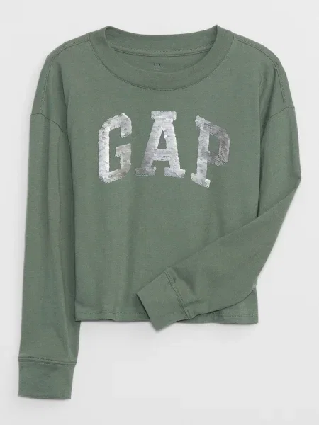 Tricou copii Gap verde