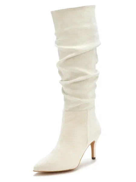 LASCANA Cizme coajă de ou alb