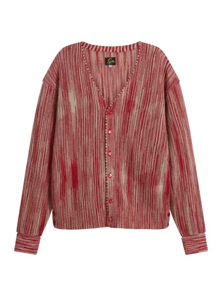 Dzianinowy sweter Needles czerwony