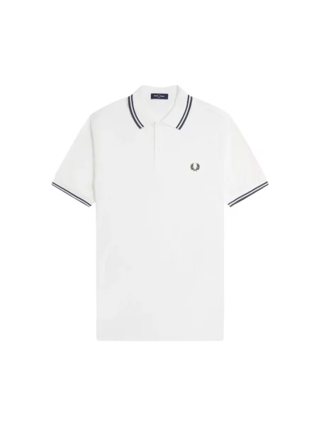 Koszulka polo Fred Perry z paskiem biała