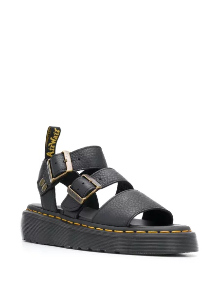 Sandale Dr. Martens cu vârf deschis negru