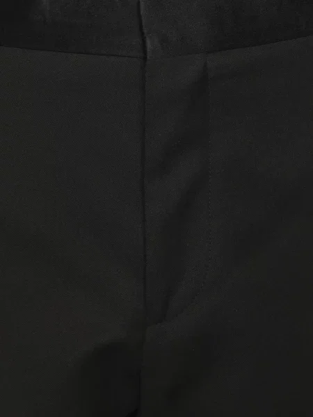 Vlněné kalhoty Boss černé