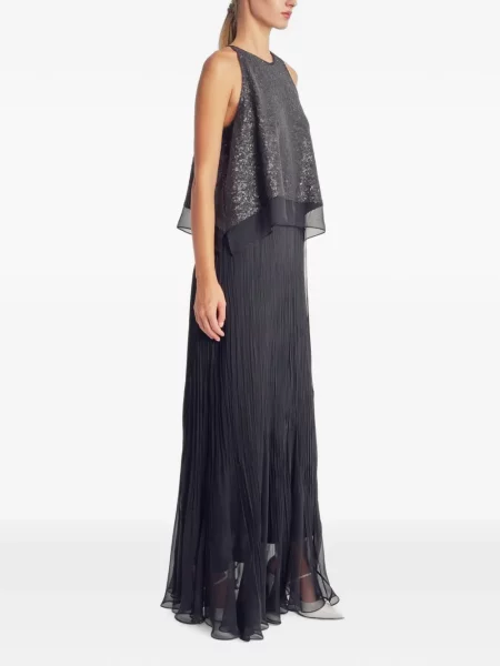 Rochie maxi Irina Schrotter cu paiete negru