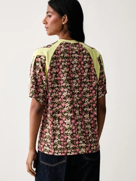 Adidas T-shirt x Farm Rio żółta
