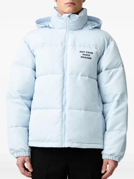 Geacă cu puf Drole De Monsieur cu glugă albastru