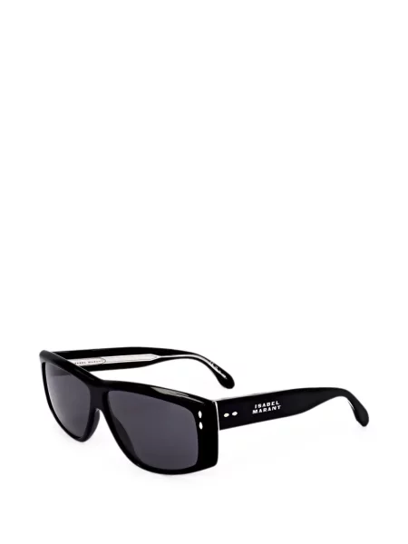 Ochelari de soare Isabel Marant cu imprimeu geometric negru