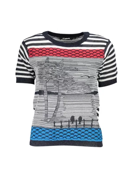 Sweter Desigual niebieski