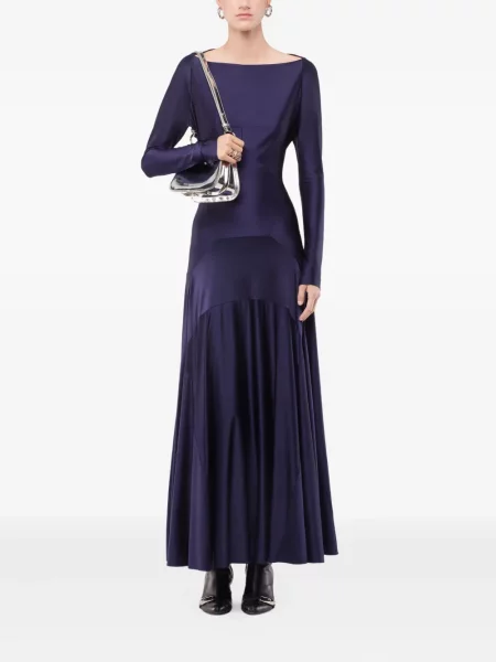 Rochie midi Rabanne până la genunchi de costum albastru