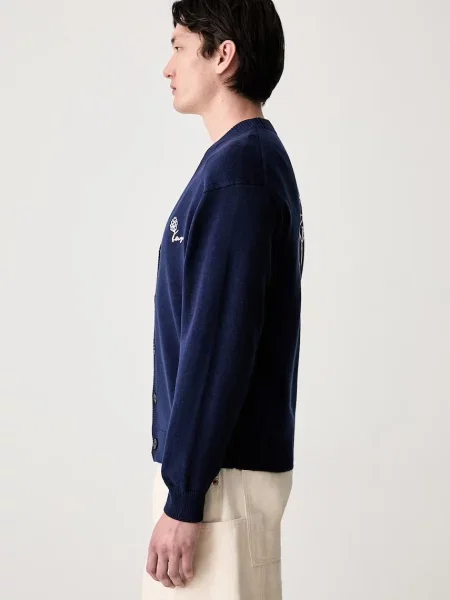 Kenzo cardigan cu lână pentru bărbați