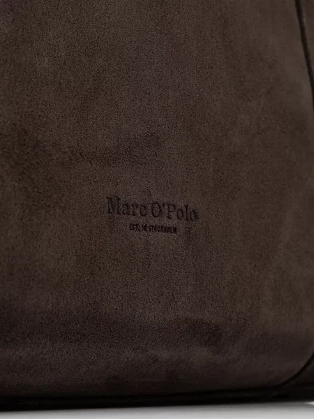 Шкіряна сумка Marc O'Polo коричневий