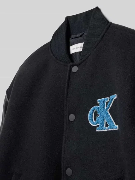 Bomberka z aplikacją z logo model ‘VARSITY’ Calvin Klein Jeans czarny