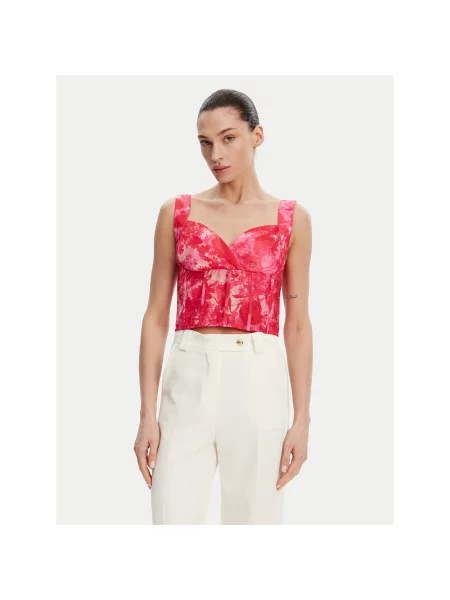 Fracomina Top Slim Fit ružičasta