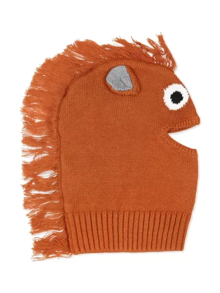 Czapka dziecięca Stella Mccartney brązowa