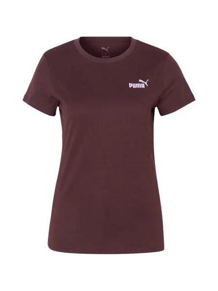 PUMA Tricou funcțional ESS Small No. 1 ciocolatiu alb