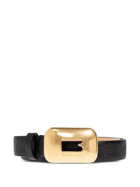 Cu centură curea Balenciaga din piele negru