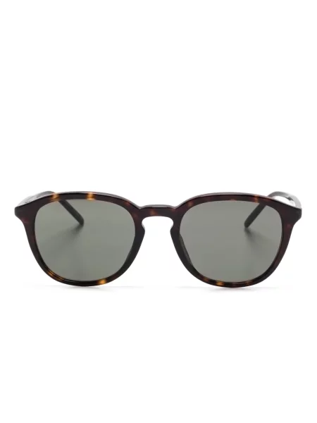 Ochelari de soare pătrați Saint Laurent Eyewear maro