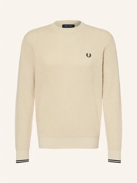 Fred Perry Sweter beige beżowy
