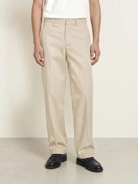 Arket Chino Kalhoty Regular Fit béžová