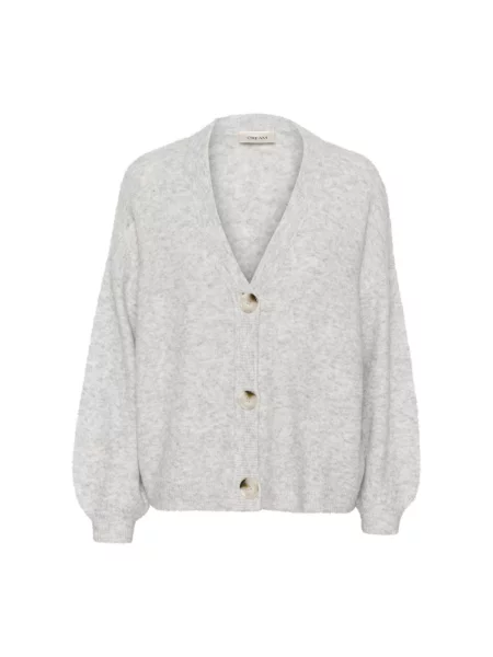 Kardigan Cream w kolorze melanż szary
