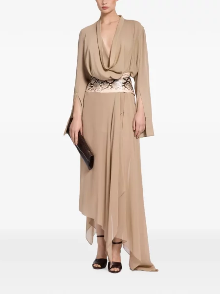 Bluză Elie Saab de mătase drapată
