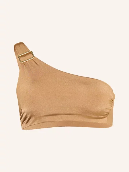 Top Max Mara na jedno rameno hnědý