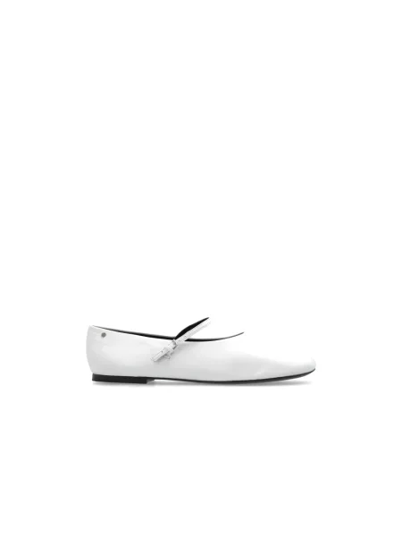 Balerinki Tory Burch skórzane białe