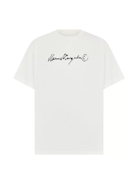 Koszulka Mm6 Maison Margiela z logo biała