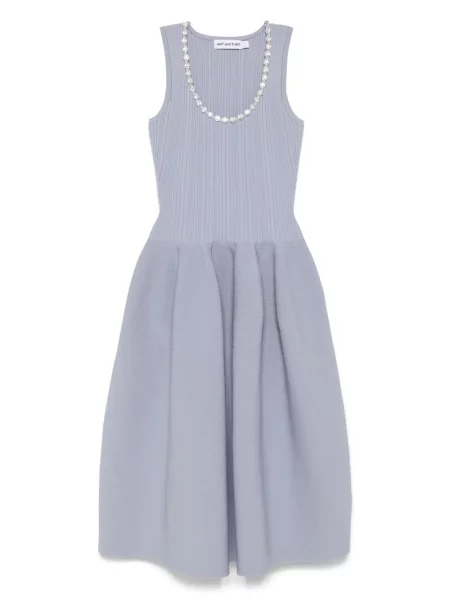 Rochie midi Self-portrait până la genunchi de costum albastru