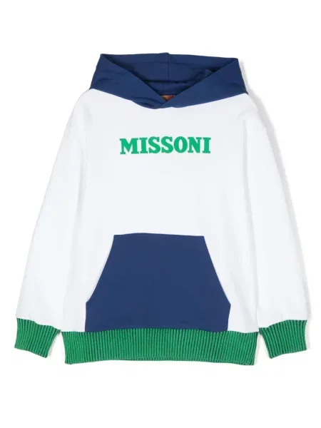 Bluza z kapturem dziecięca Missoni biała