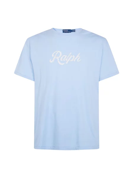 Koszulka polo Polo Ralph Lauren z nadrukiem klasyczna niebieska