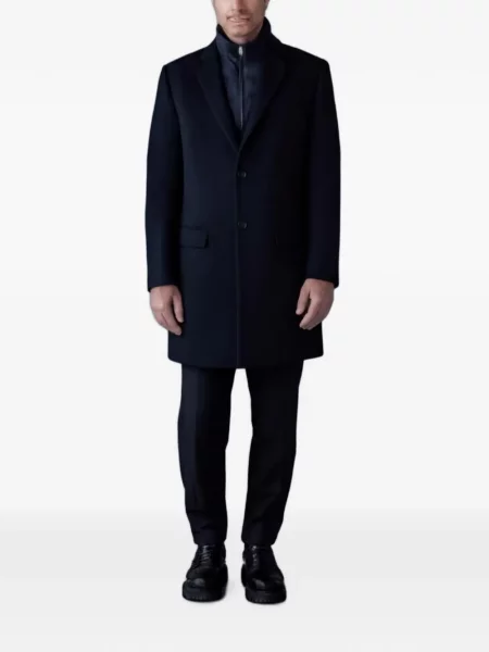 Palton Mackage de lână albastru