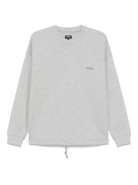 Суитчър Zegna бродиран сиво