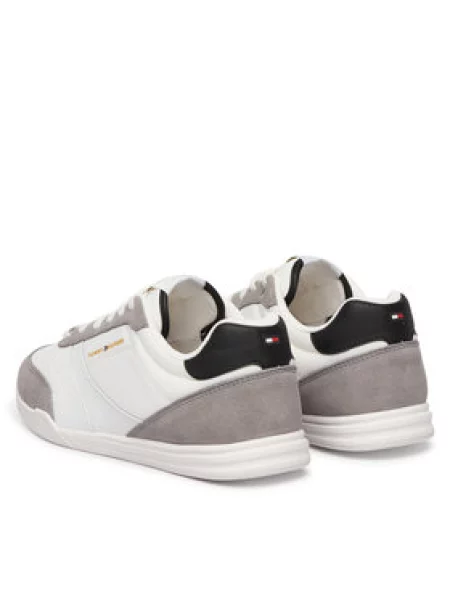 TOMMY HILFIGER Nizke superge Lopro siva / črna bela