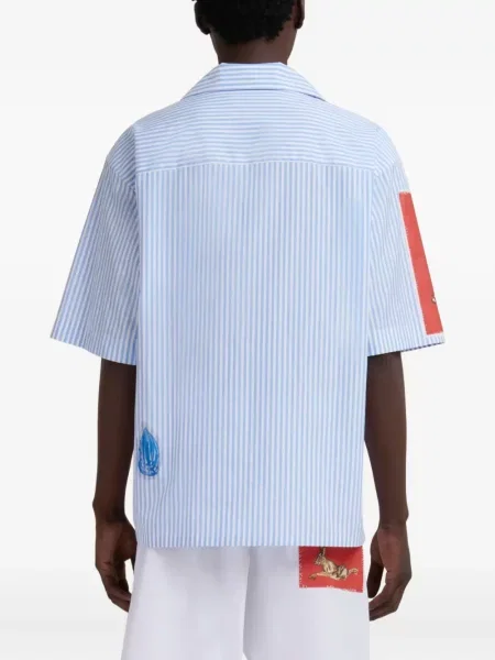 Cămașă Marni cu dungi albastru