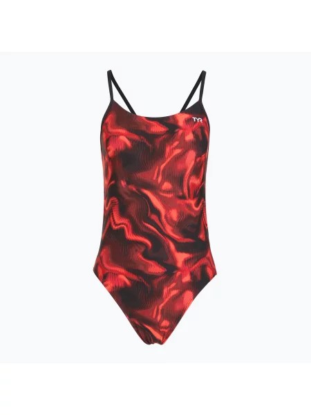 Costum de baie întreg pentru femei TYR Durafast Elite Waveform Cutoutfit red roșu