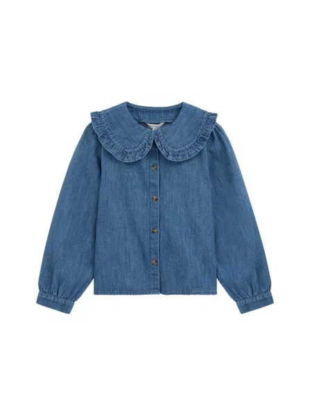 WE Fashion Bluză denim albastru