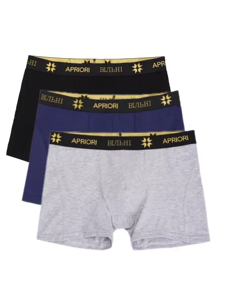 Набір трусів APRIORI сірий/чорний чорні