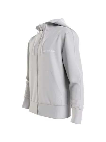 Bluza z kapturem Calvin Klein z kapturem casual szara
