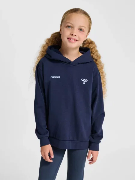 Bluza z kapturem dla dzieci Hummel Graphic niebieska