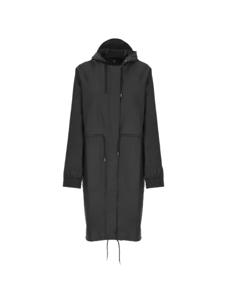 Geacă parka Rains cu glugă negru