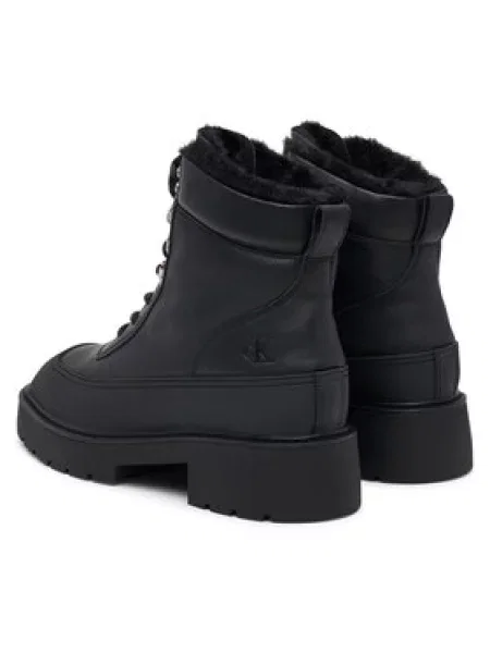 Gležnjarji Calvin Klein Chunky Hiking Lup Boot Lth Wl Em črna