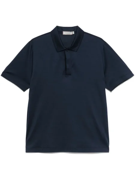 Polo Canali din jerseu albastru