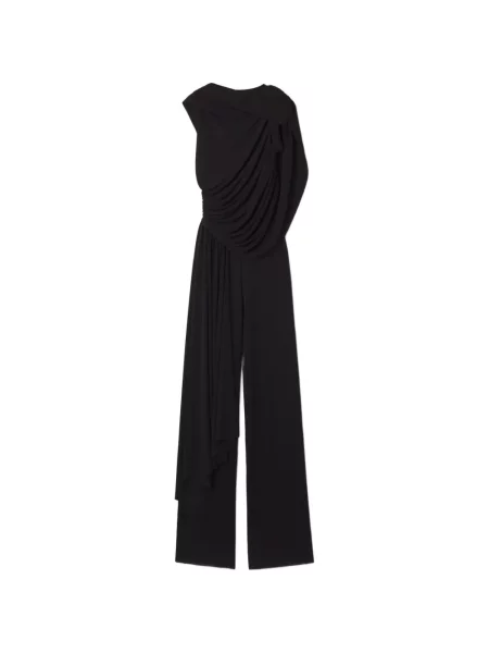 Salopetă Lanvin asimetrică drapată negru